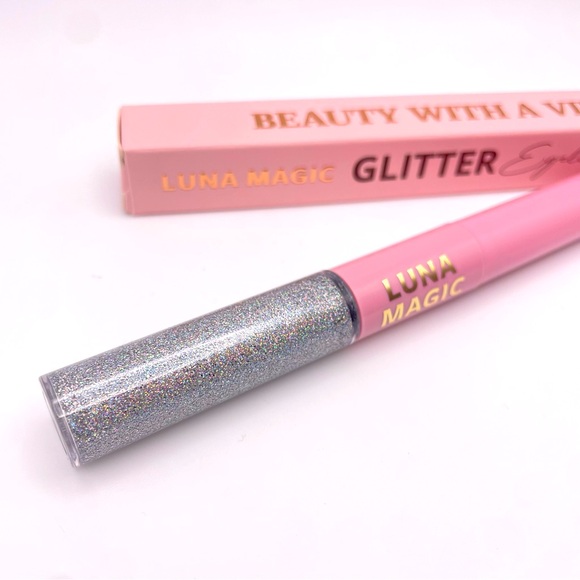 LUNA MAGIC | Glitter Eyeliner Duo | “Glimmer” [Black & Silver] ✨ (Brand New!) 💘✨ - Picture 5 of 7